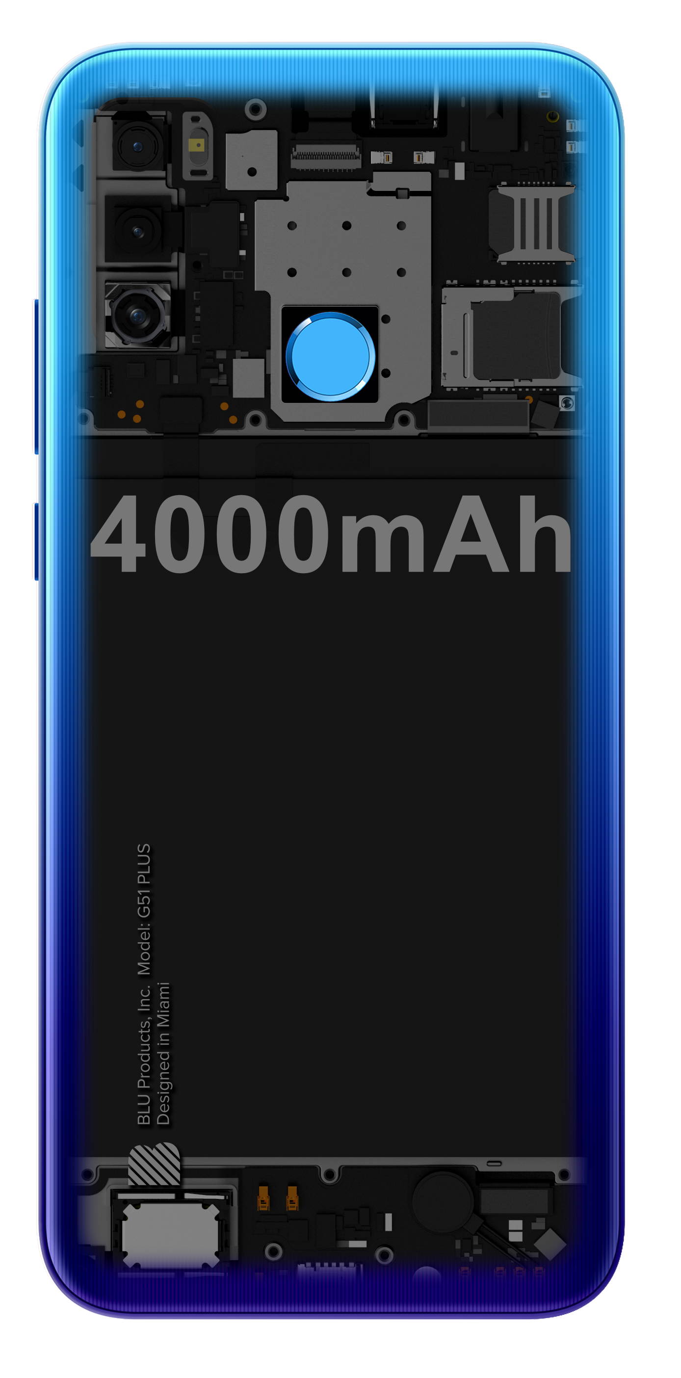 BLU G51 Plus G0510WW 64GB GSM Unlocked Android Smartphone - Black