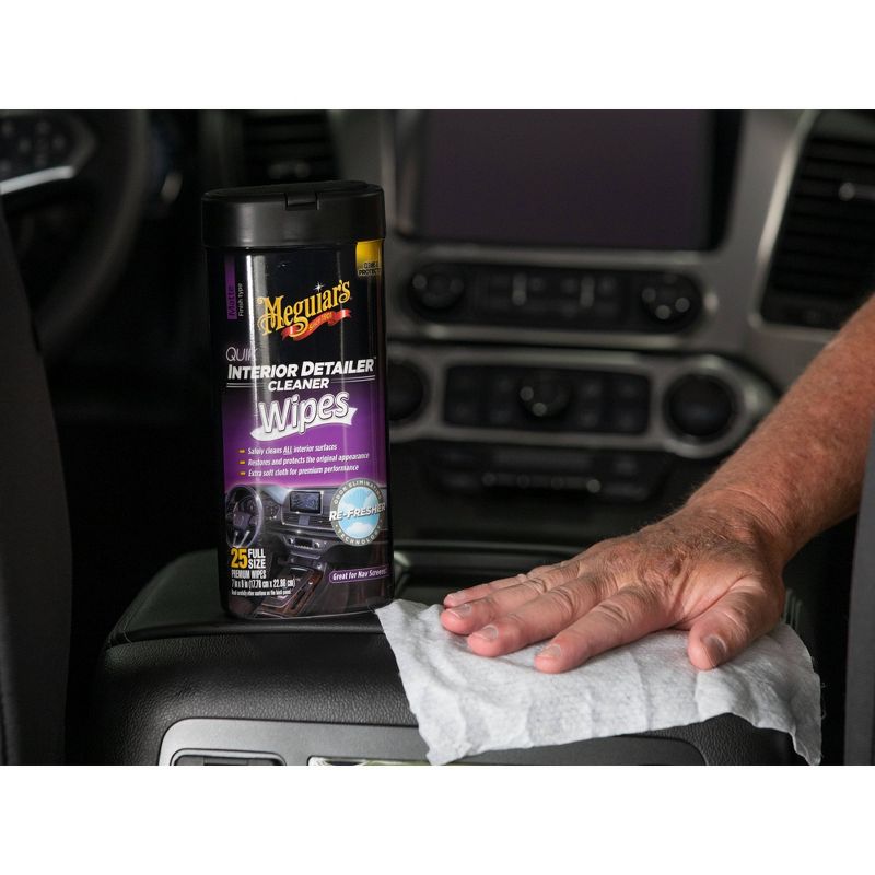 Meguiars 25ct Interior Detailer Wipes