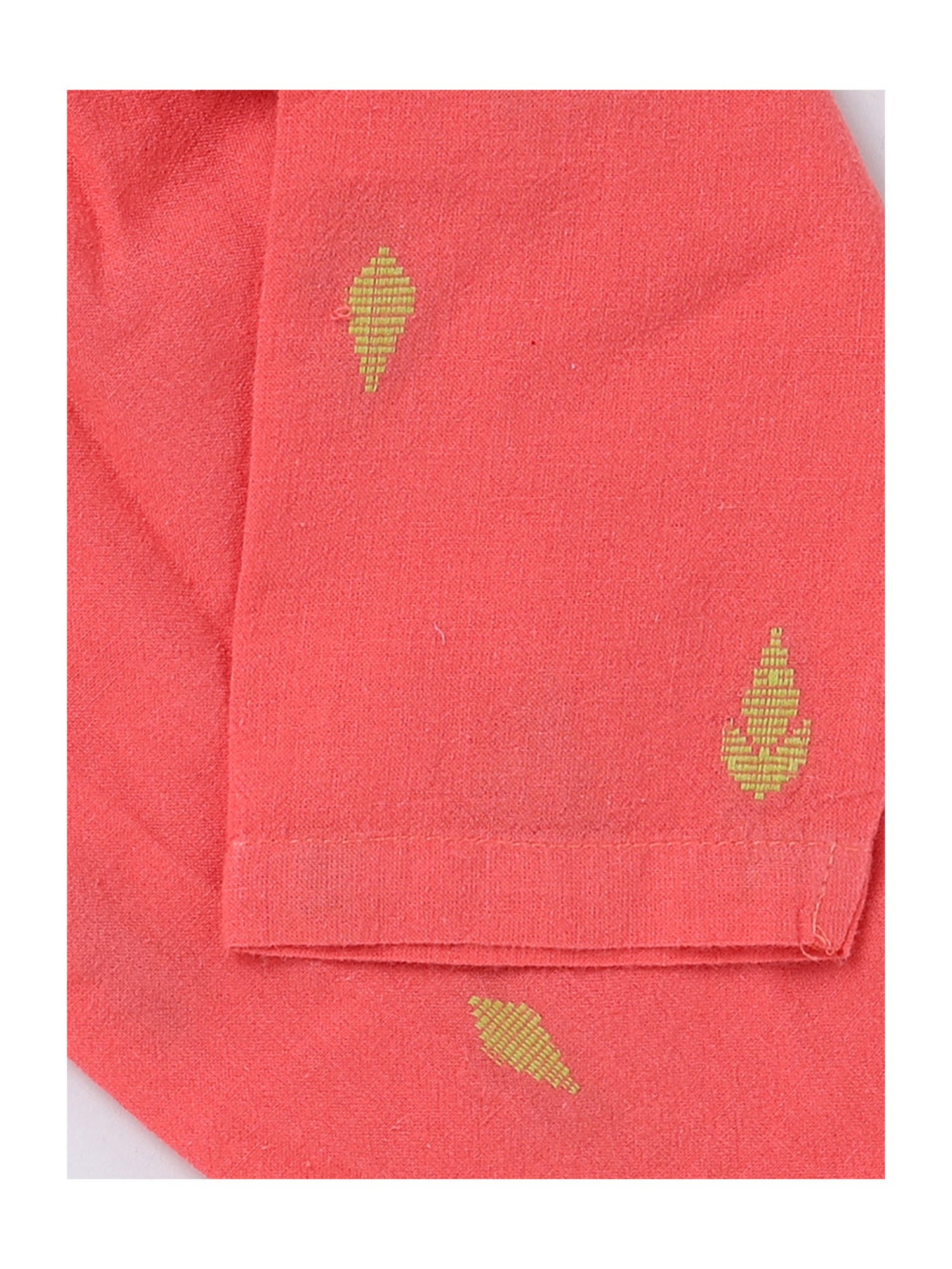 Clt.s Unisex Coral Self Design Full Sleeves Kurta With Pyjamas