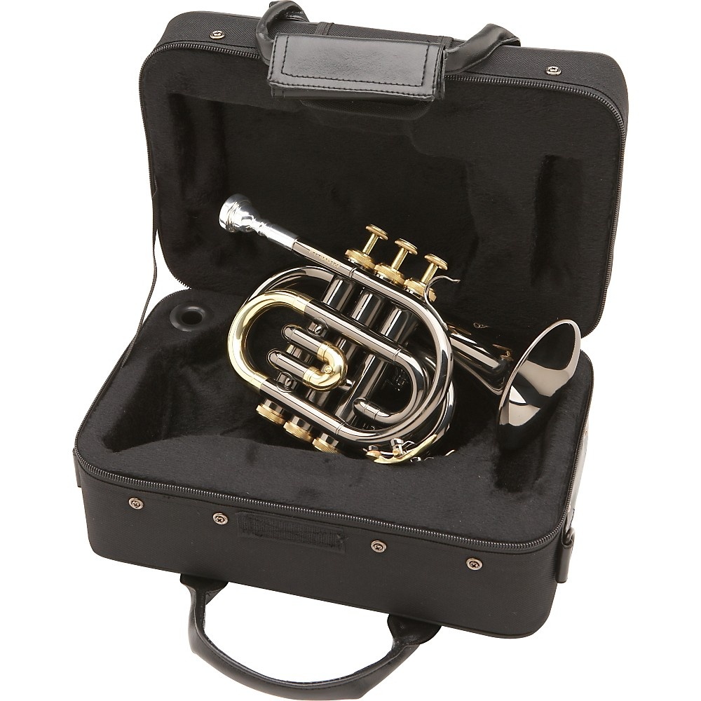 Allora MXPT-5801-BK Black Nickel Series Pocket Trumpet Black Nickel