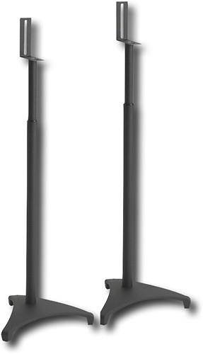 Sanus | EFSATB Black (Pr.) | Euro Foundations Series II Adjustable Speaker Stands