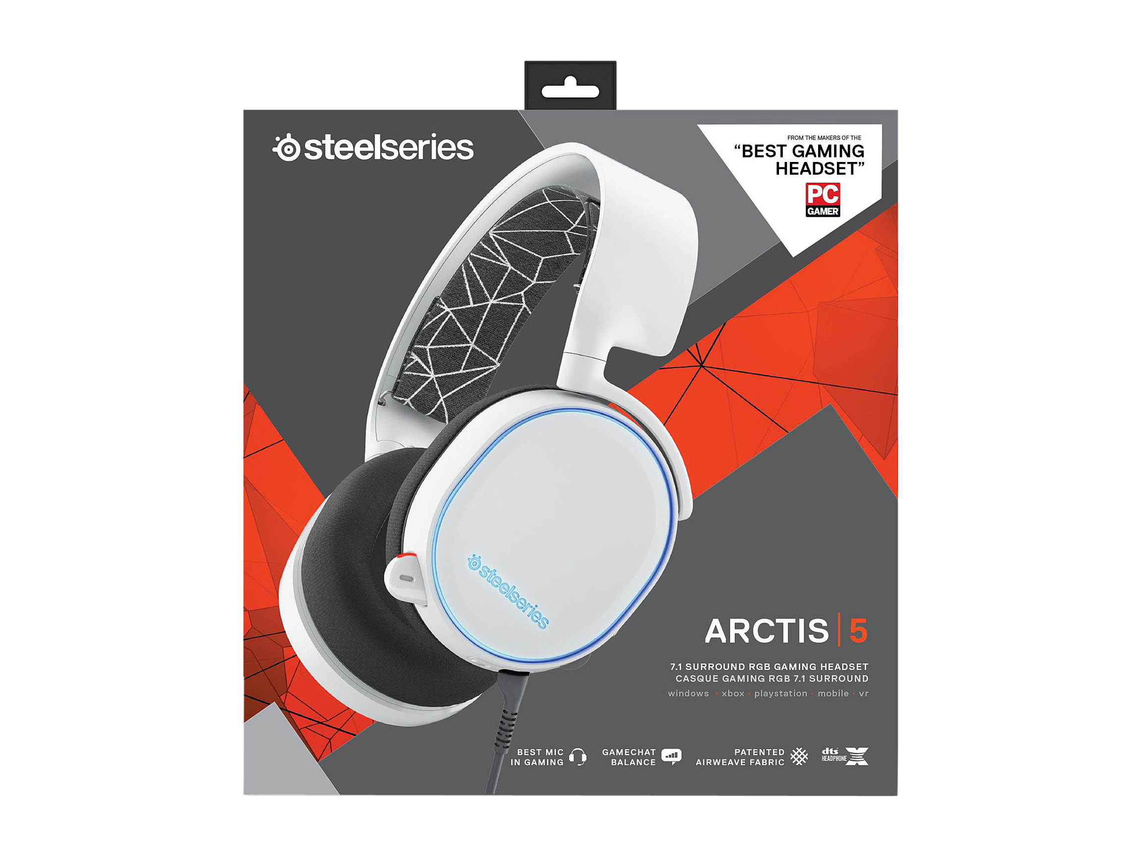 SteelSeries 61435 Arctis 3 Solar Red Gaming Headset