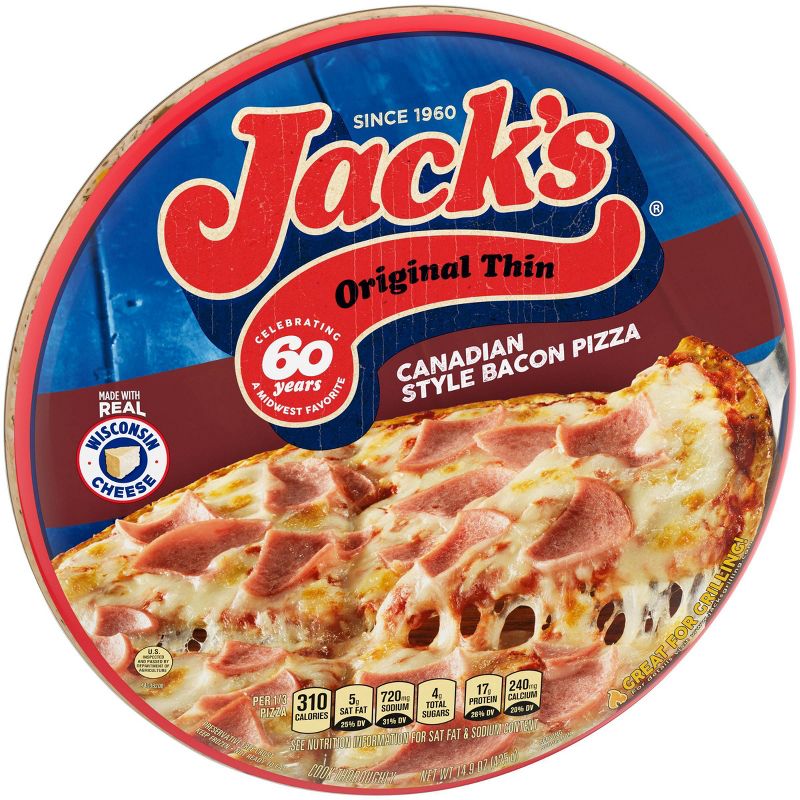 Jack's Original Canadian Bacon Frozen Pizza - 14.9oz