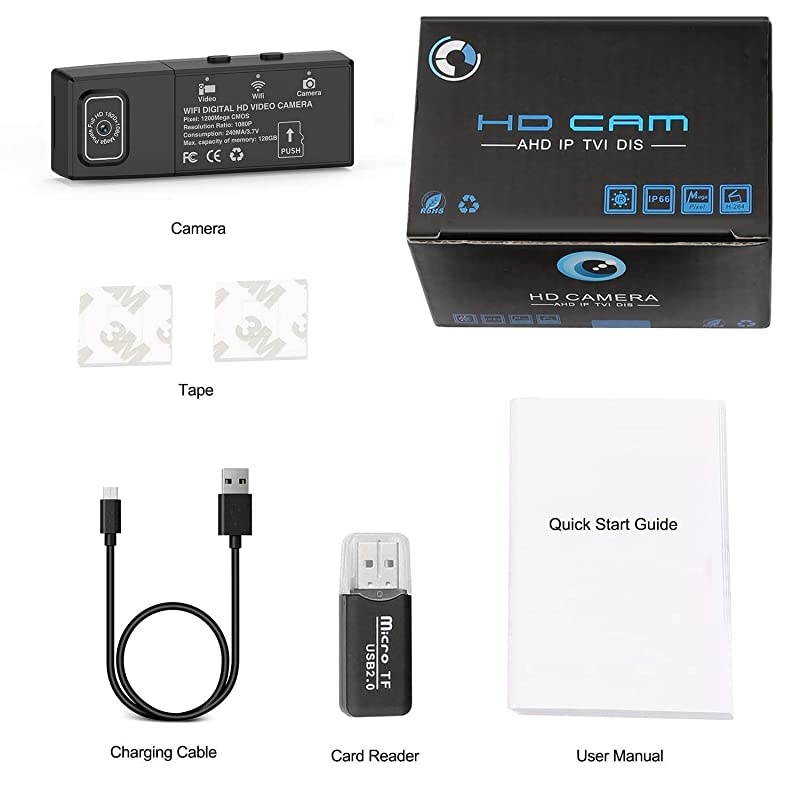 Camera Hidden Cameras HD 1080P Wireless WiFi Mini Nanny Cam with Motion DetectionLoop Recording for HomeOffice Monitoring IndoorOutdoor2020 Version