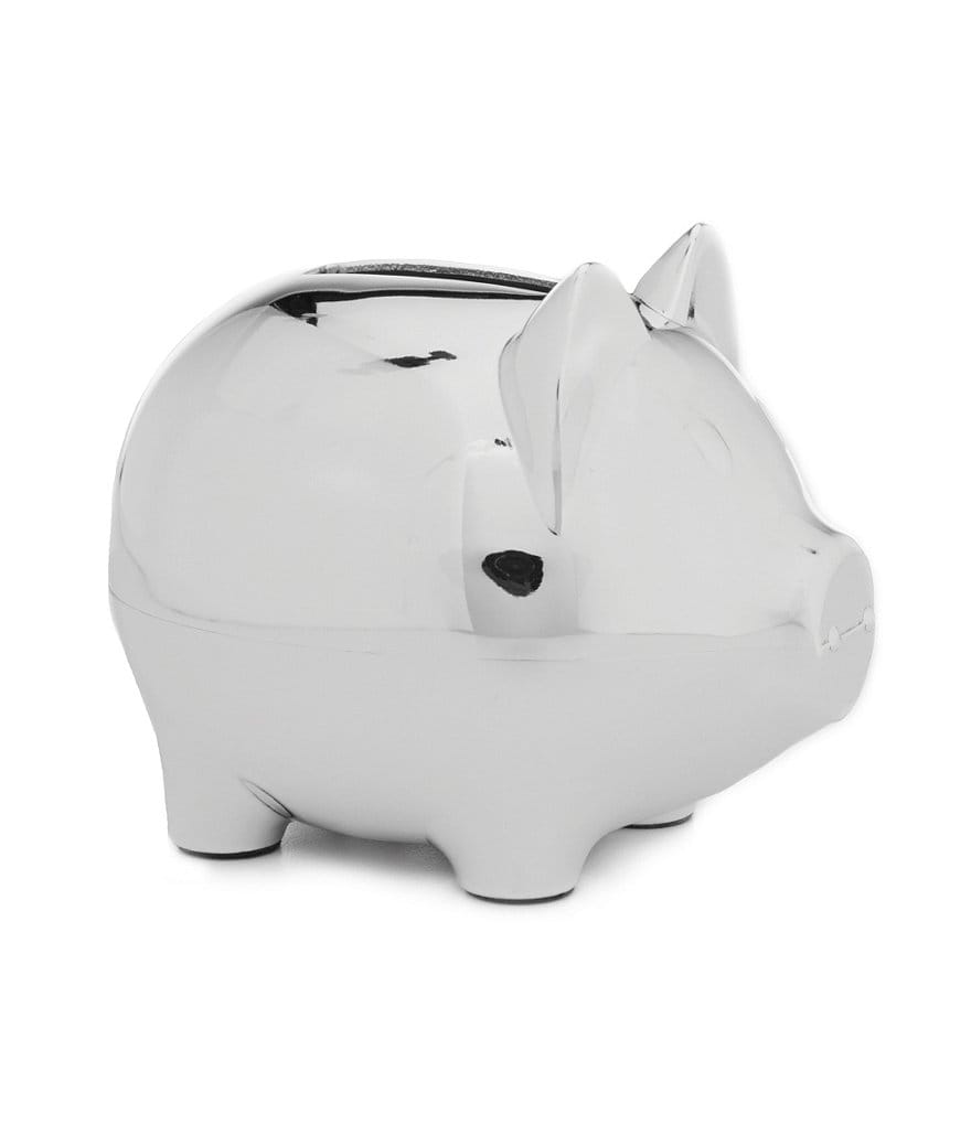 Edgehill Collection Silver Piggy Bank