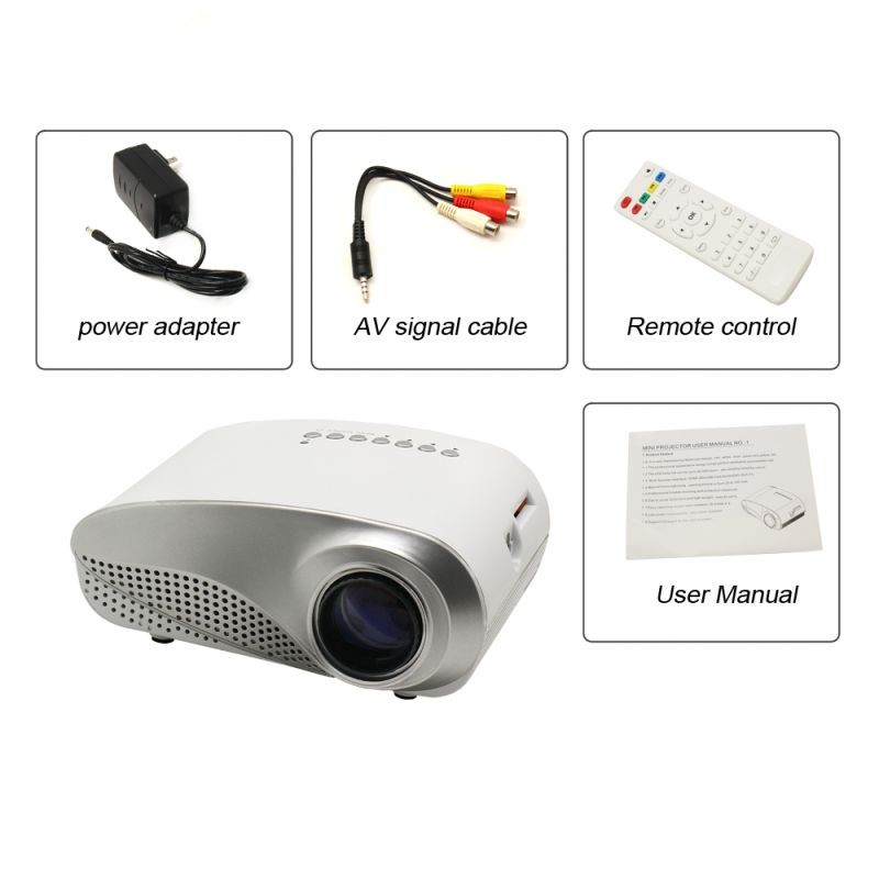 Mini TV HDMI  LED Projector Home Cinema Theater PC Laptop VGA AV SD USB