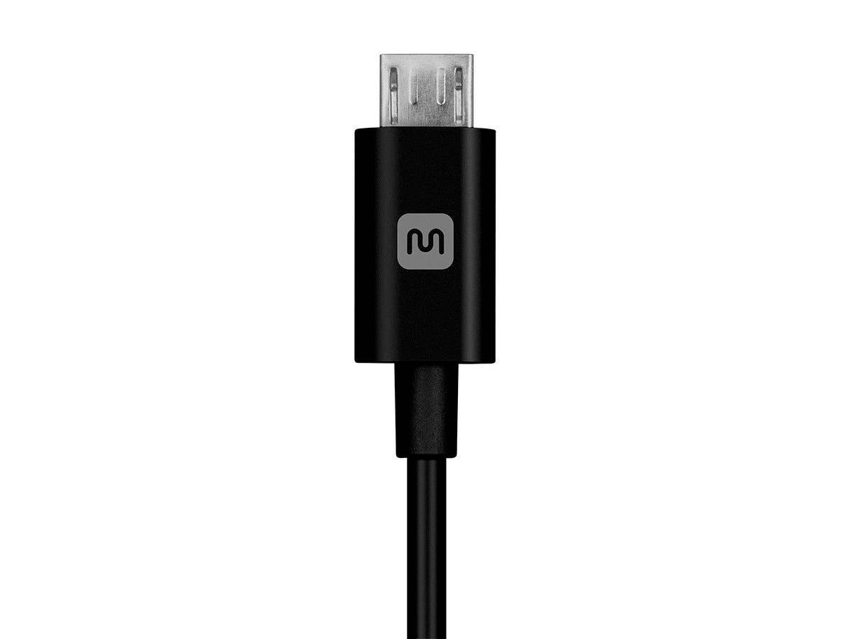 Monoprice USB-A to Micro B Cable - 10 Feet - Black, Polycarbonate Connector Heads, 2.4A, 22/30AWG - Select Series