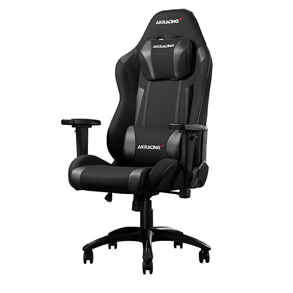 AKRACING AK-EX-SE-CB Core Series EX SE Gaming Chair, Carbon Black, Fabric, 3D Adjustable Armrests, 180-degree Recline