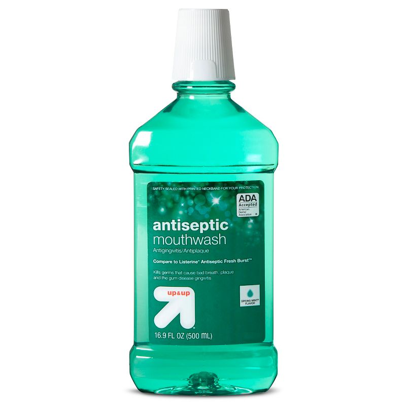 Antiseptic Mouthwash Spring Mint - 16.9 fl oz - up & up™