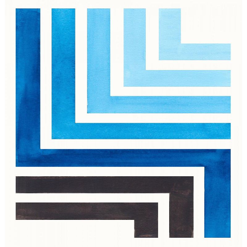 Americanflat Blue Aztec Pattern by Ejaaz Haniff Blackout Rod Pocket Single Curtain Panel 50x84