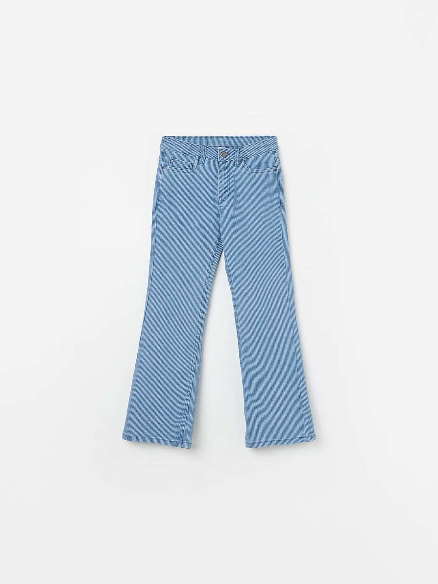 Fame Forever by Lifestyle Girls Blue Cotton Striped Jeans