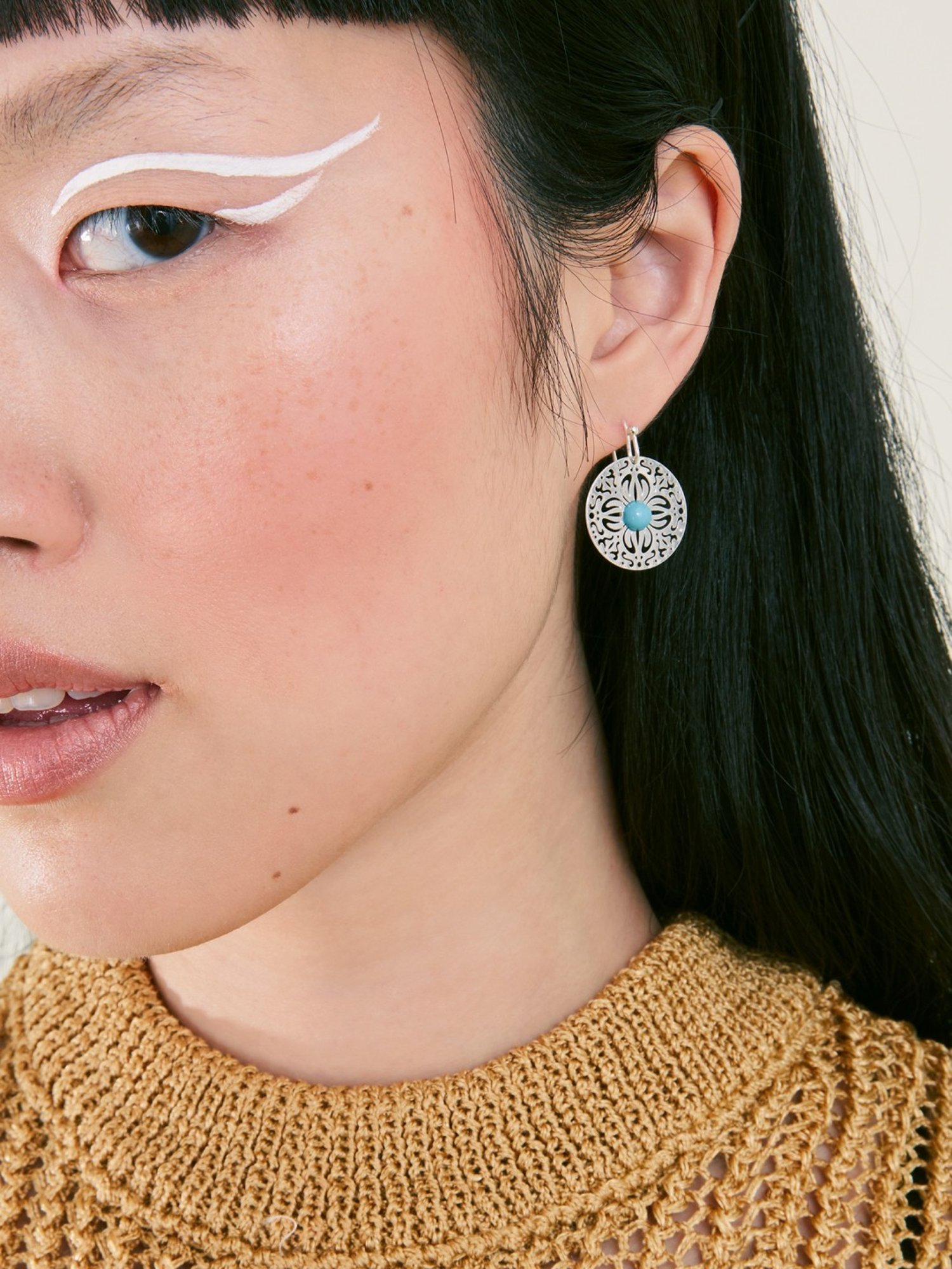 Accessorize London Filigree Short Drop Earrings