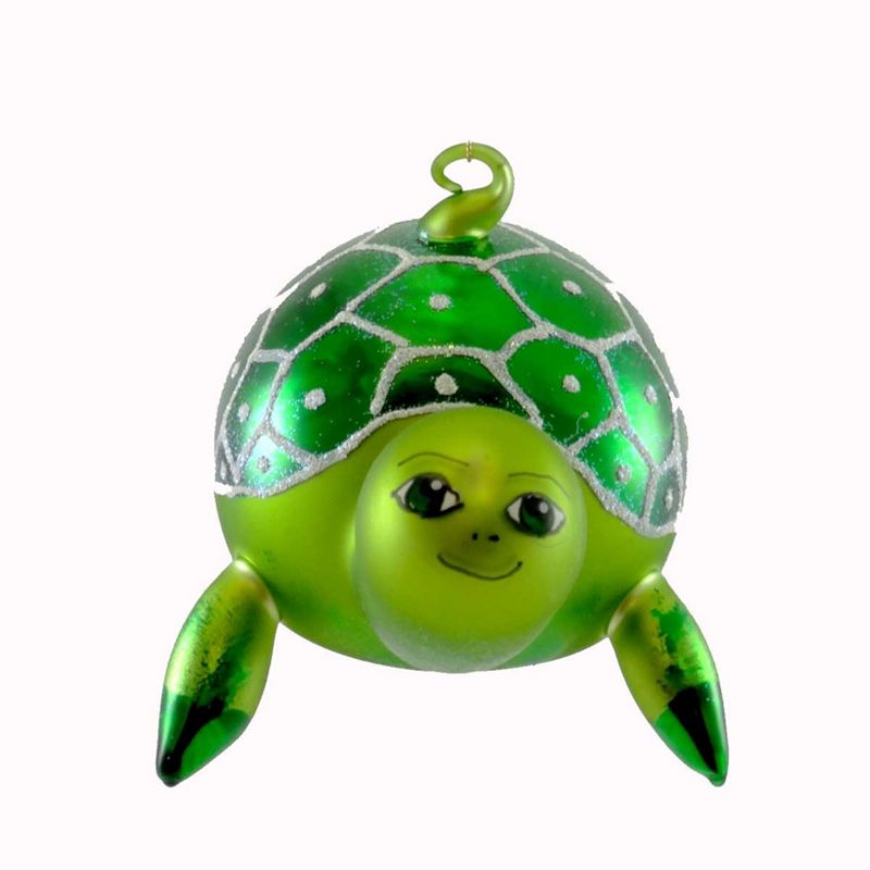 Laved Italian Ornaments Turtle Green Shell Tortoise  -  Tree Ornaments
