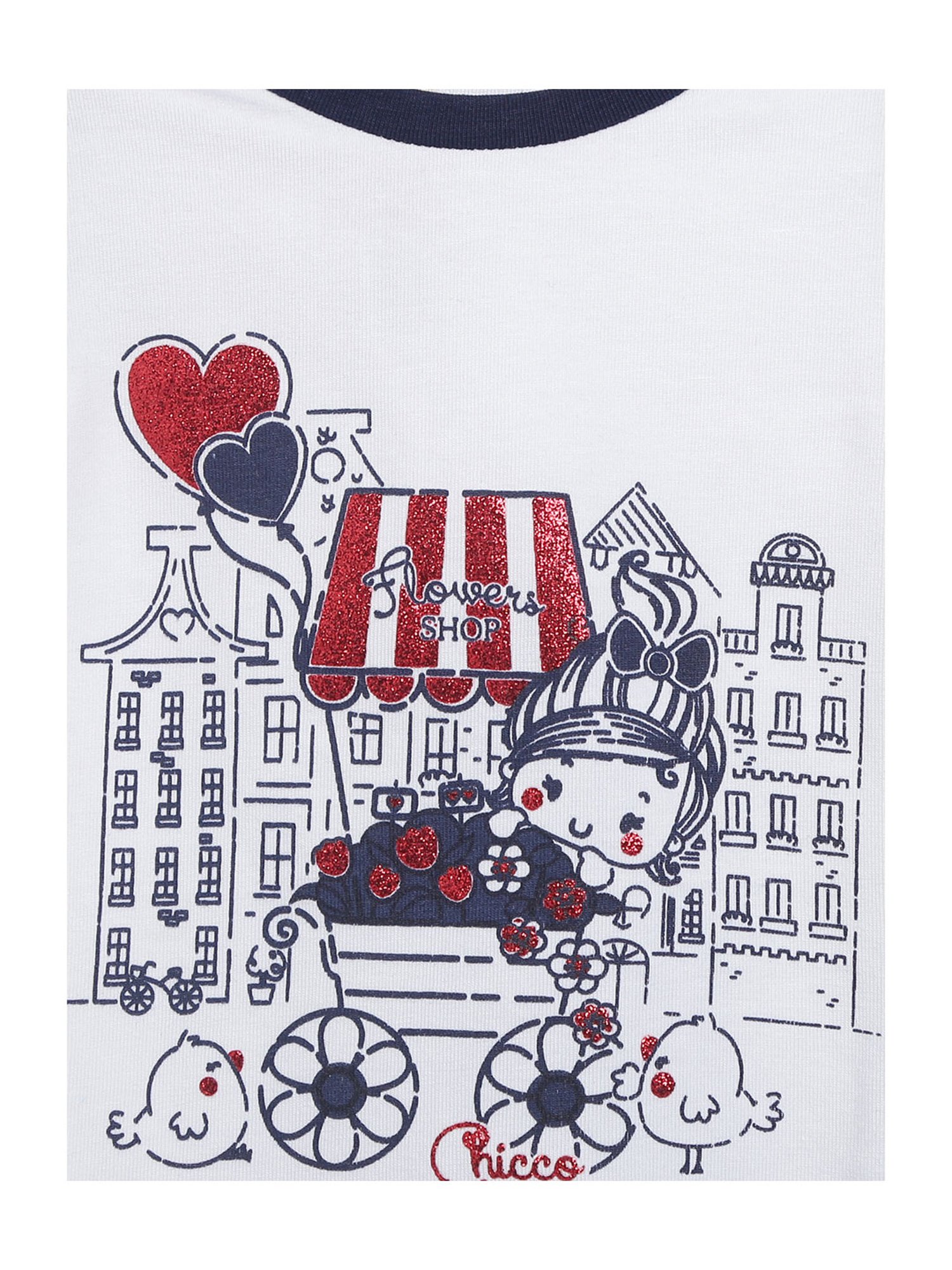 Chicco Kids White Printed Top