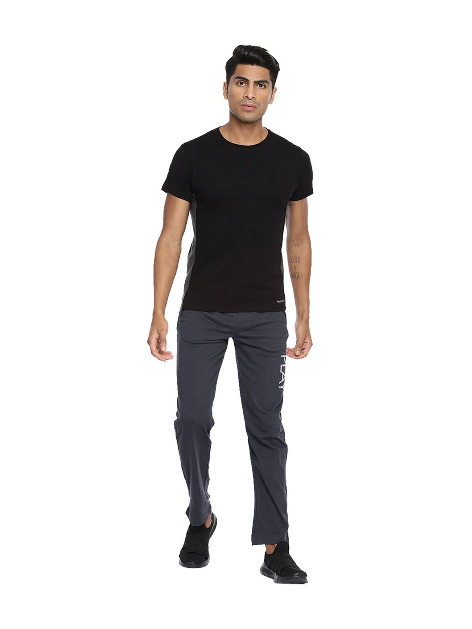 Fruit of the Loom Dark Grey Mid Rise Track Pants