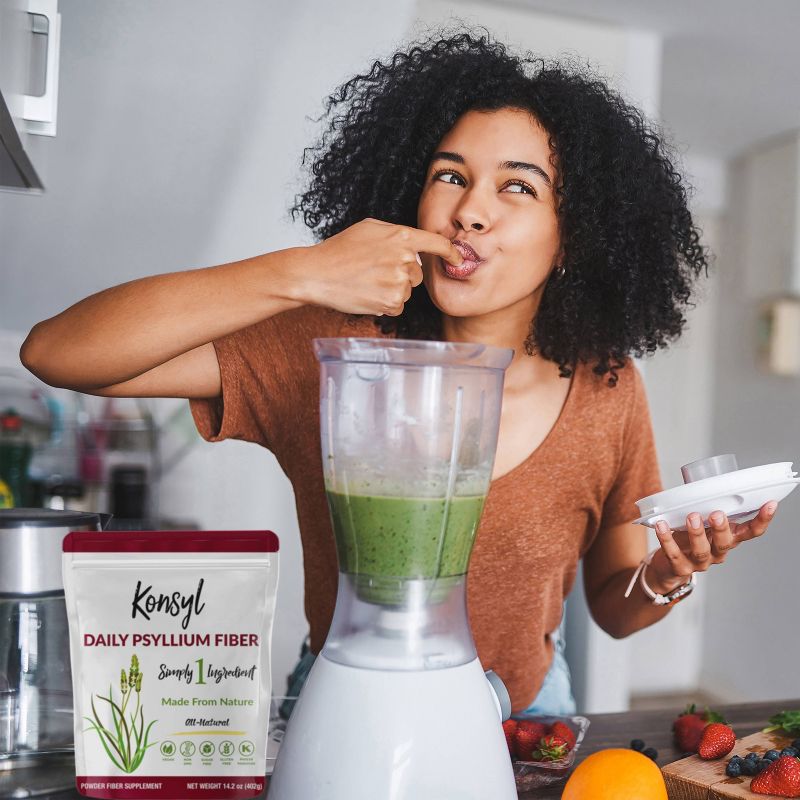 Konsyl Daily Psyllium Fiber All-Natural Powder - Original Formula - 402g