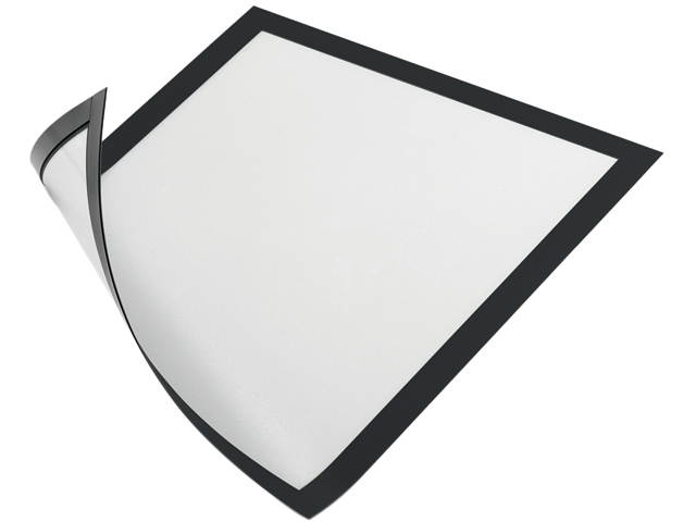 DURAFRAME Magnetic Sign Holder, 8.5 x 11, Black Frame, 2/Pack 477101