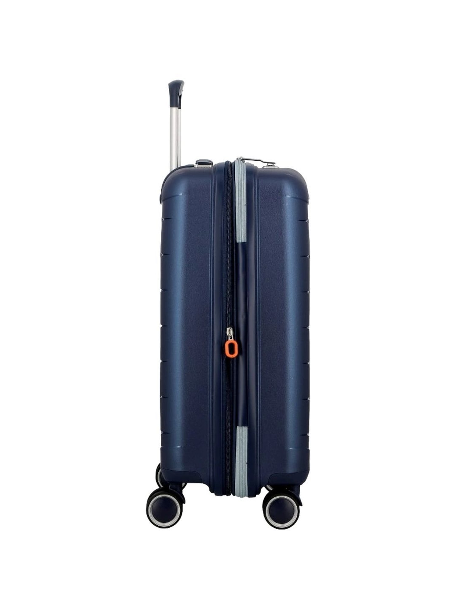 Jump Furano 2 Metallic Blue 8 Wheels Large Hard Cabin Trolley Bag