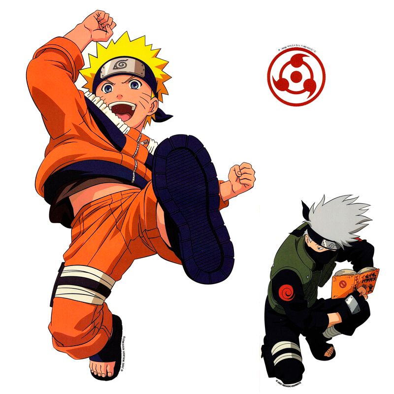Anime Self-Stick Wall Accent Stickers Set - Naruto..
