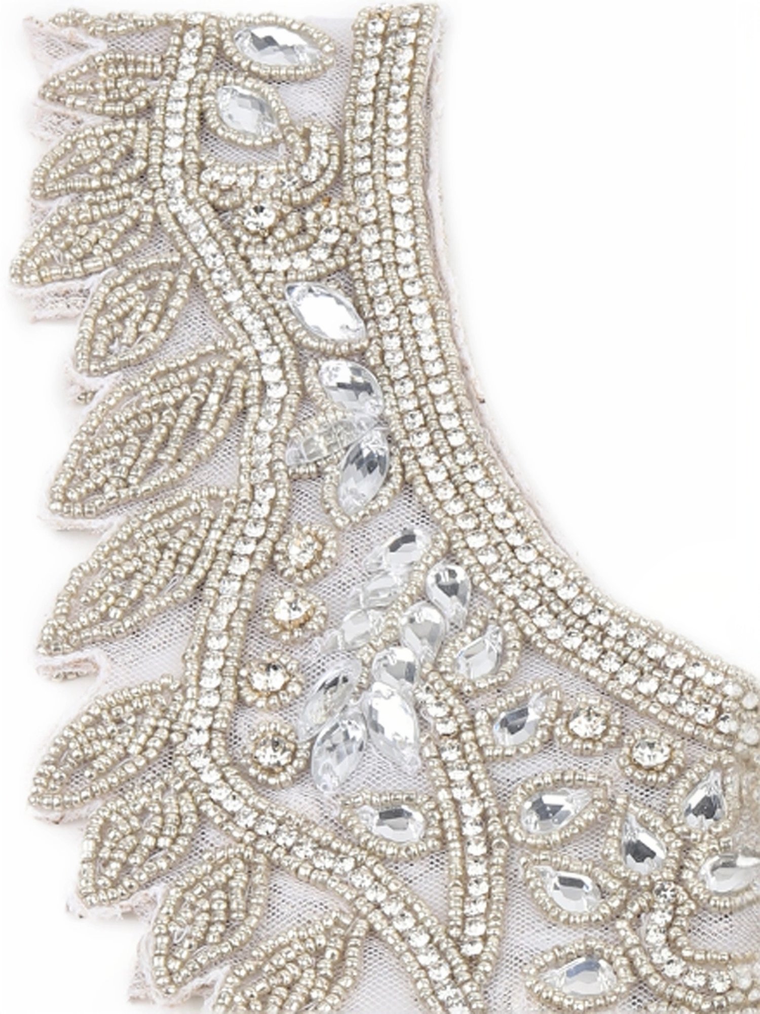 Odette Grey Embellished Fancy Short Cape