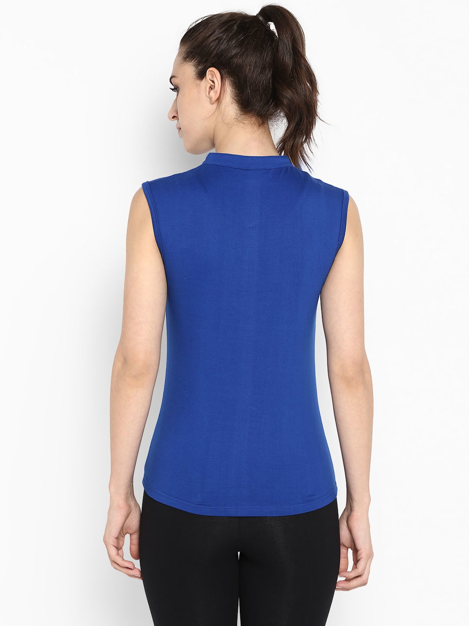 Appulse Royal Blue Cotton Slim Fit T-Shirt