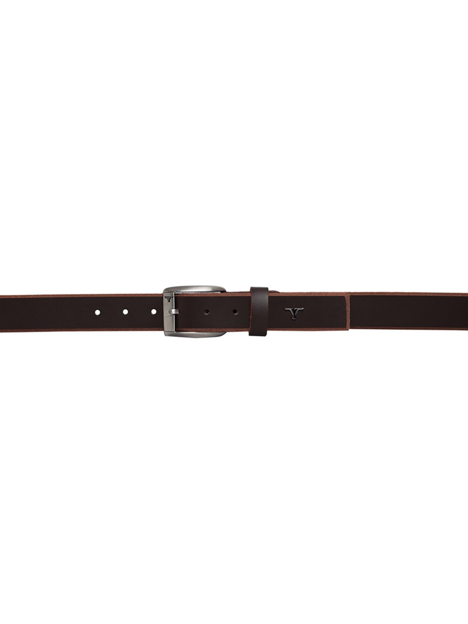 BULCHEE Brown Leather Casual Belt for Men