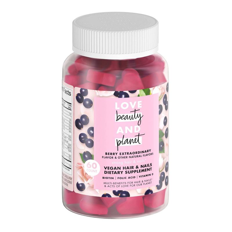 Love Beauty and Planet Multi-Benefit Vitamins Dietary Supplement - Berry Extraordinary – 60ct