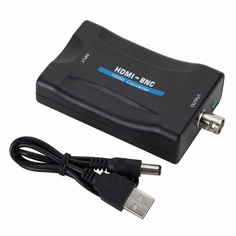 HDMI to BNC adapter converter,HDMI to BNC Video Adapter compatible with PAL / NTSC