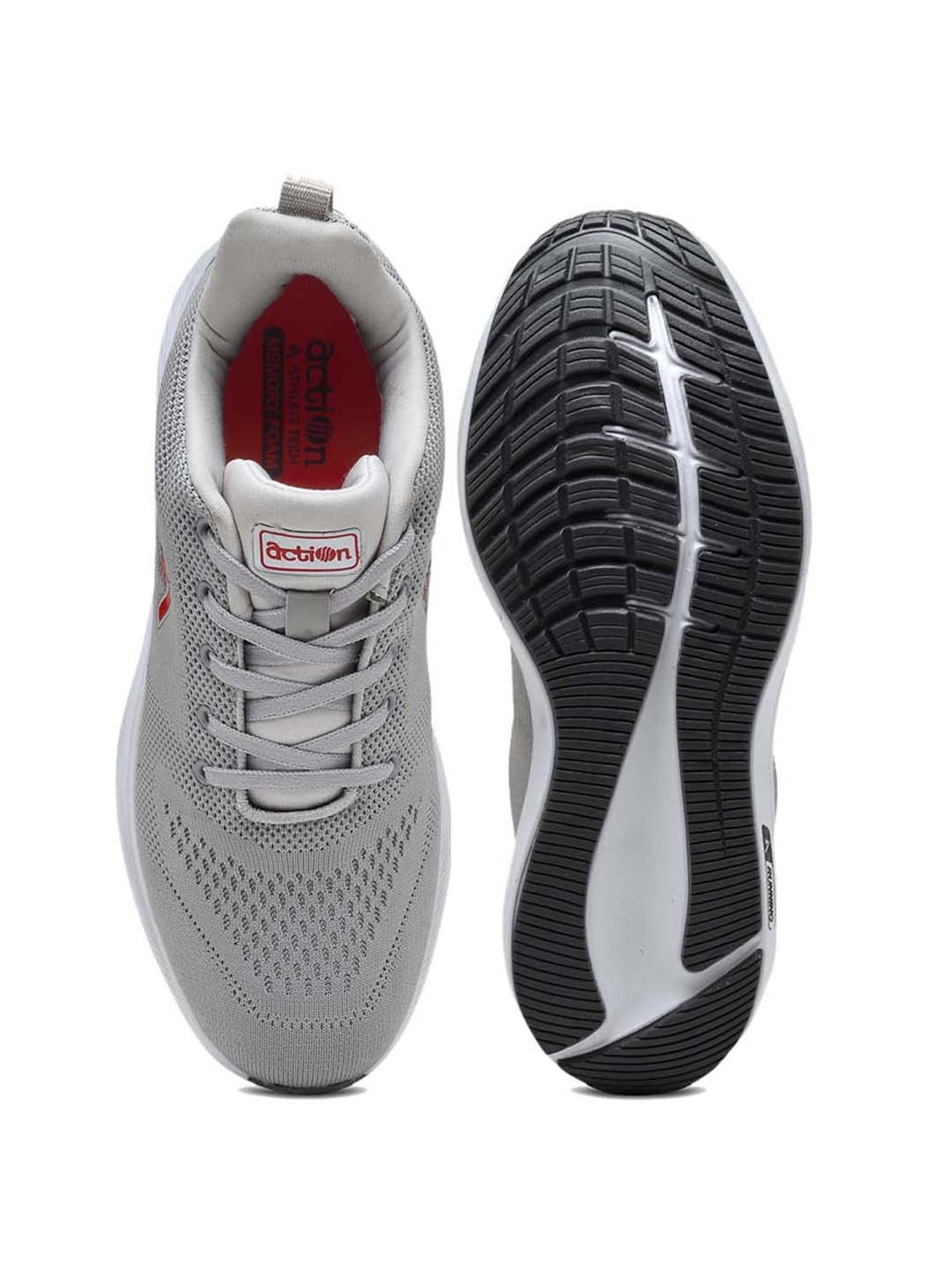 Action Men's Grey Running Shoes