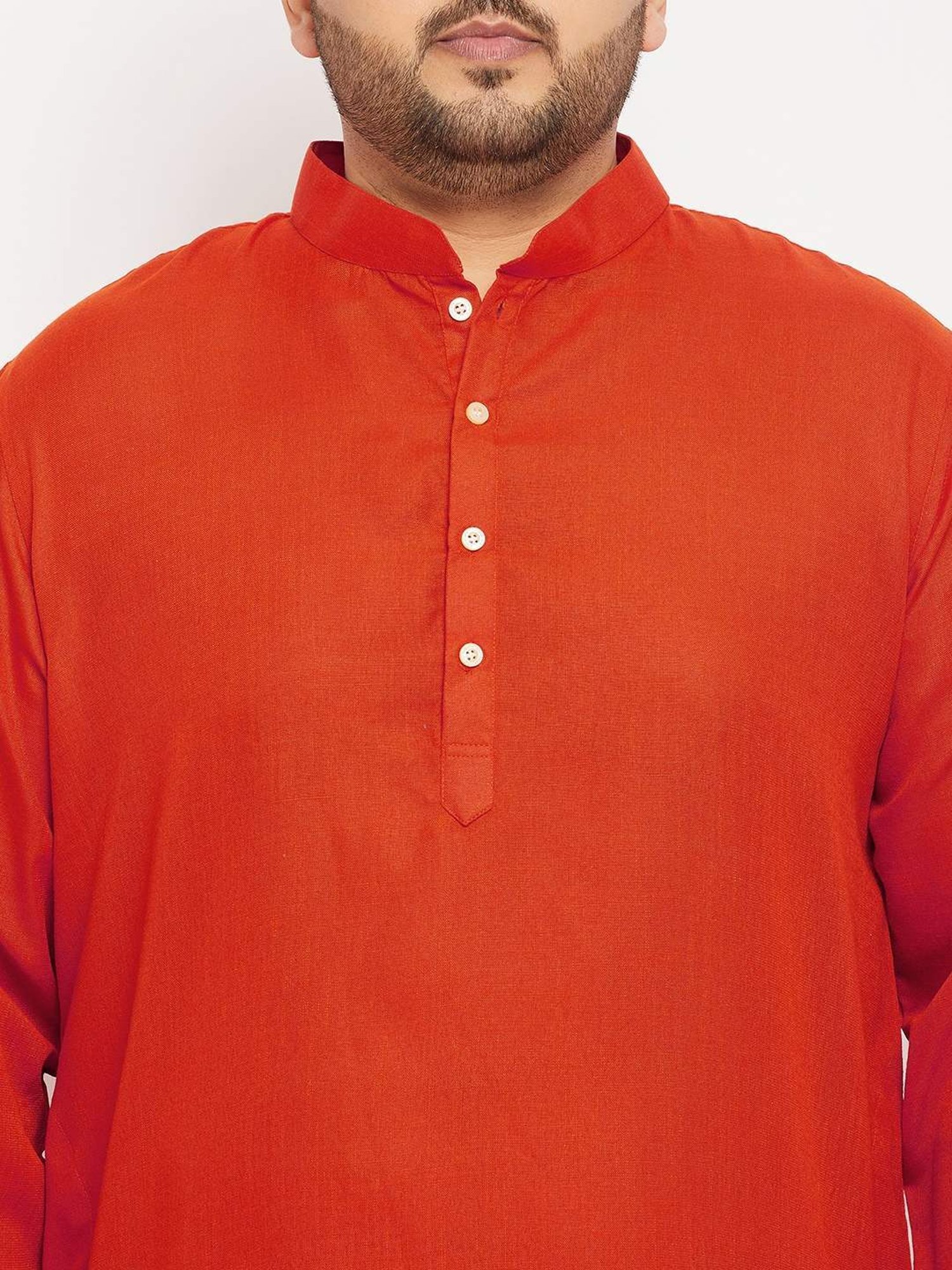 Bigbanana Orange Regular Fit Kurta