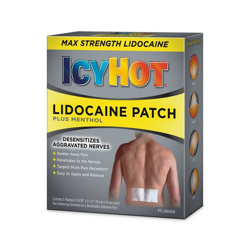 Icy Hot with Lidocaine Patch - 5ct