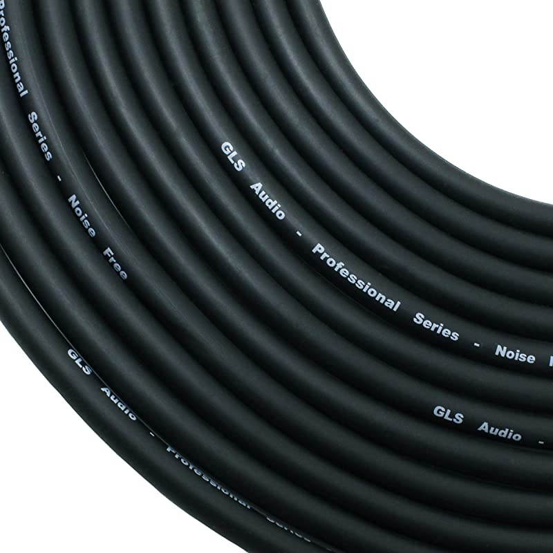 25ft Mic Cable Cords - XLR Female to 1/4" TS Black Cables - 25' Mono Mike Snake Cord