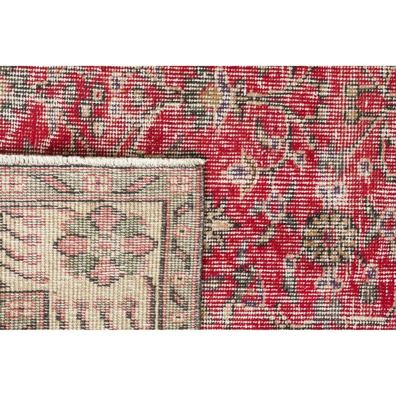 6'6"x10'4" Vintage One-of-a-Kind Sighart Rug Red - Revival Rugs