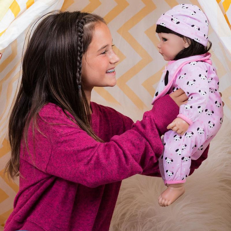 Adora Toddler Doll WOOF! Doll with Puppy Print Onesie, bib and Cap