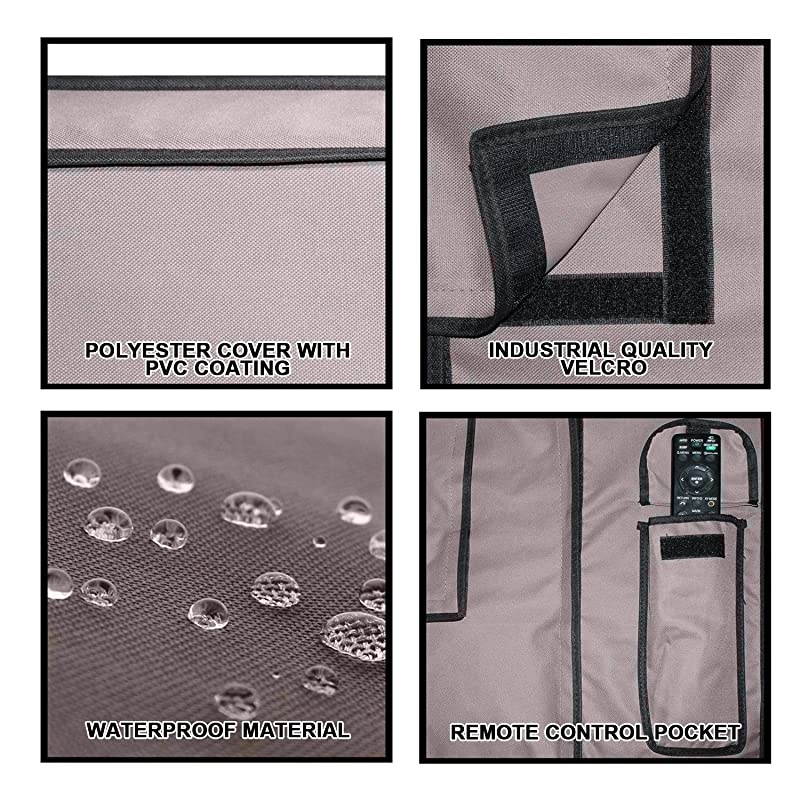 Outdoor TV Cover - Titan Series - Universal Weatherproof Protector for 40 - 42 Inch TV - Fits Most Mounts & Brackets