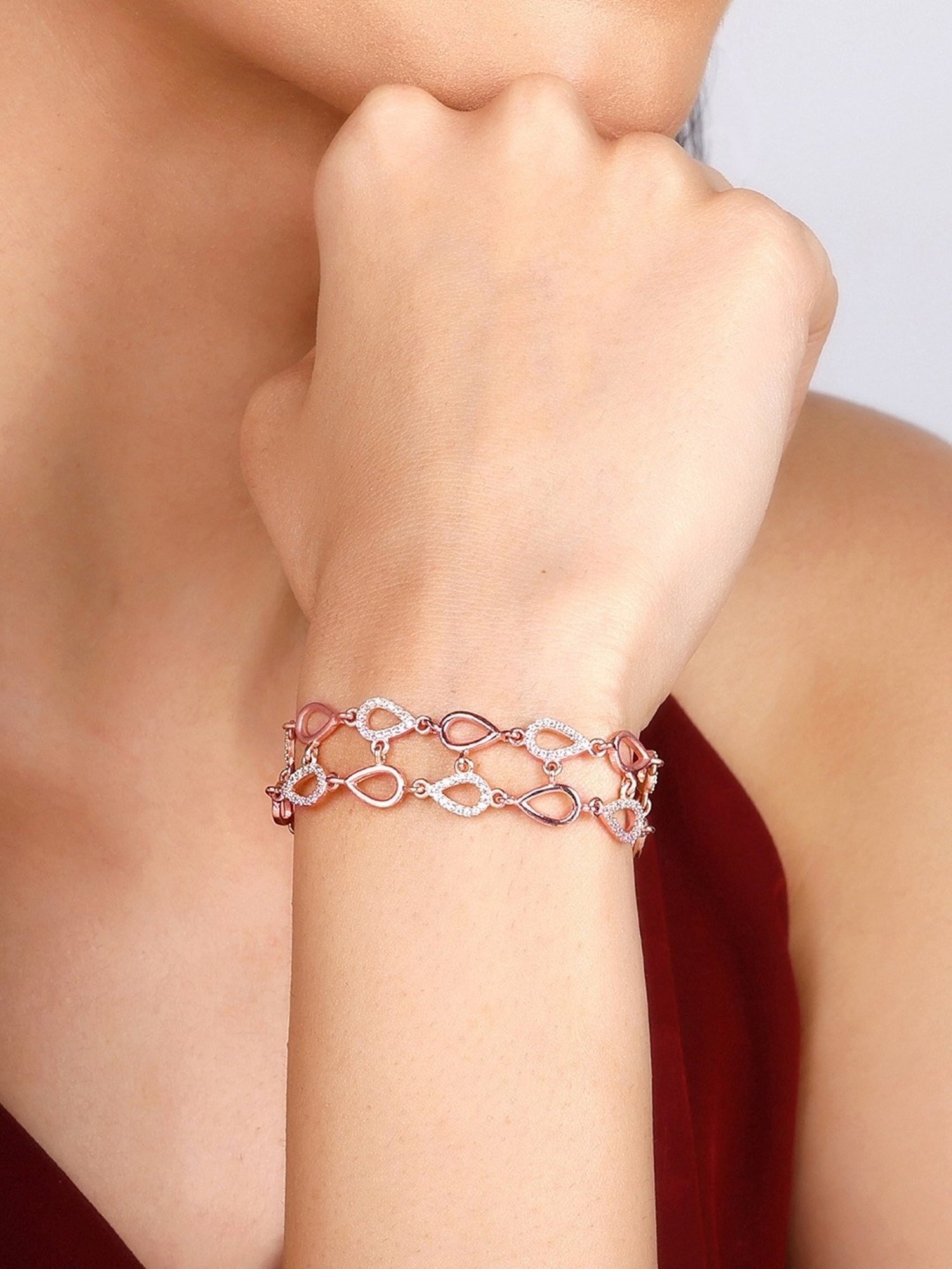 GIVA Love is EveryWhere 92.5 Sterling Silver Anushka Sharma Bracelet for Women & Girls