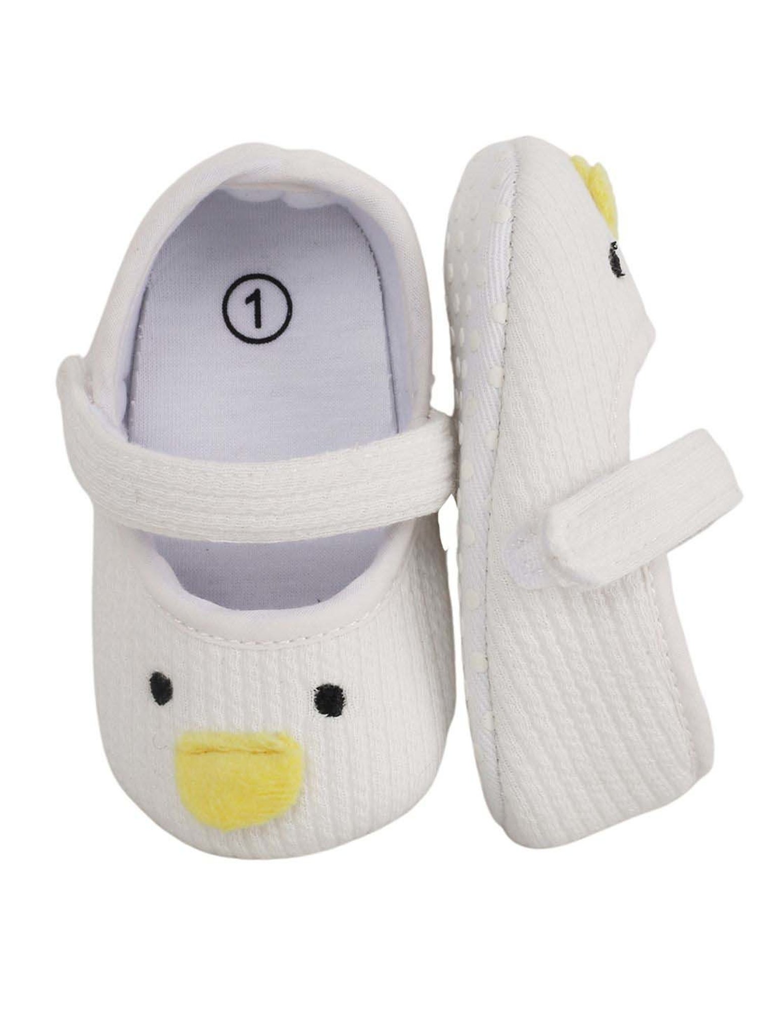 Baby Moo Kids White Casual Mary Jane Shoes