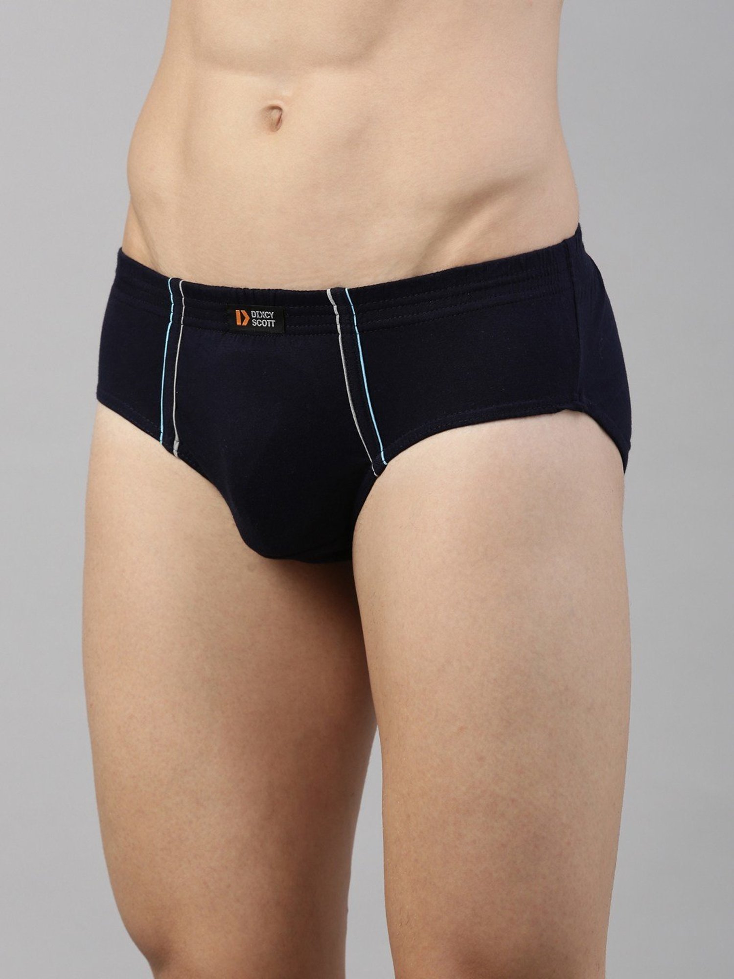 Dixcy Scott Originals Navy Cotton Regular Fit Brief