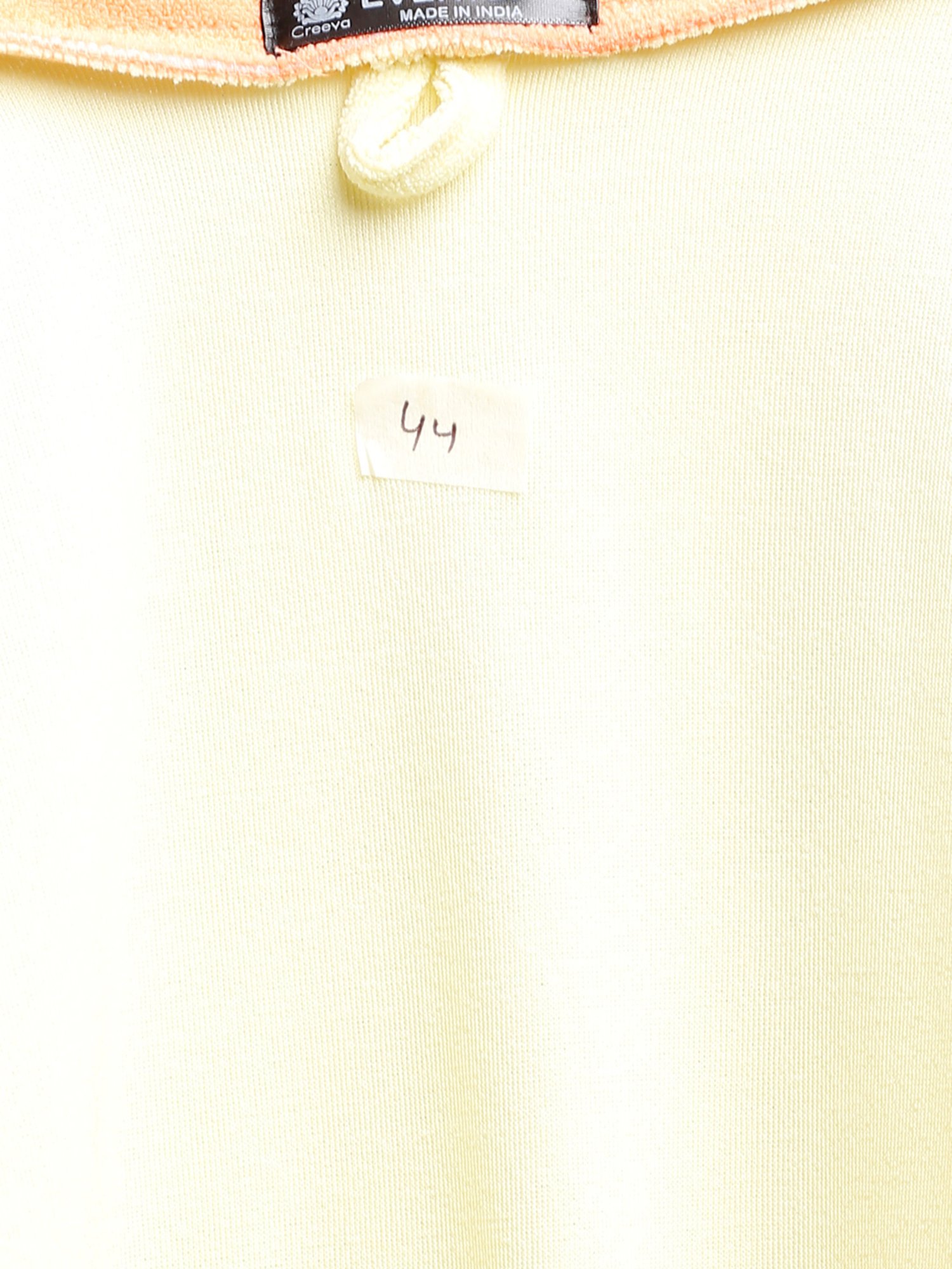 Creeva Everyday Lemon & Orange 225 GSM Micro Terry Bathrobe with Front Pocket & Kimono Collar