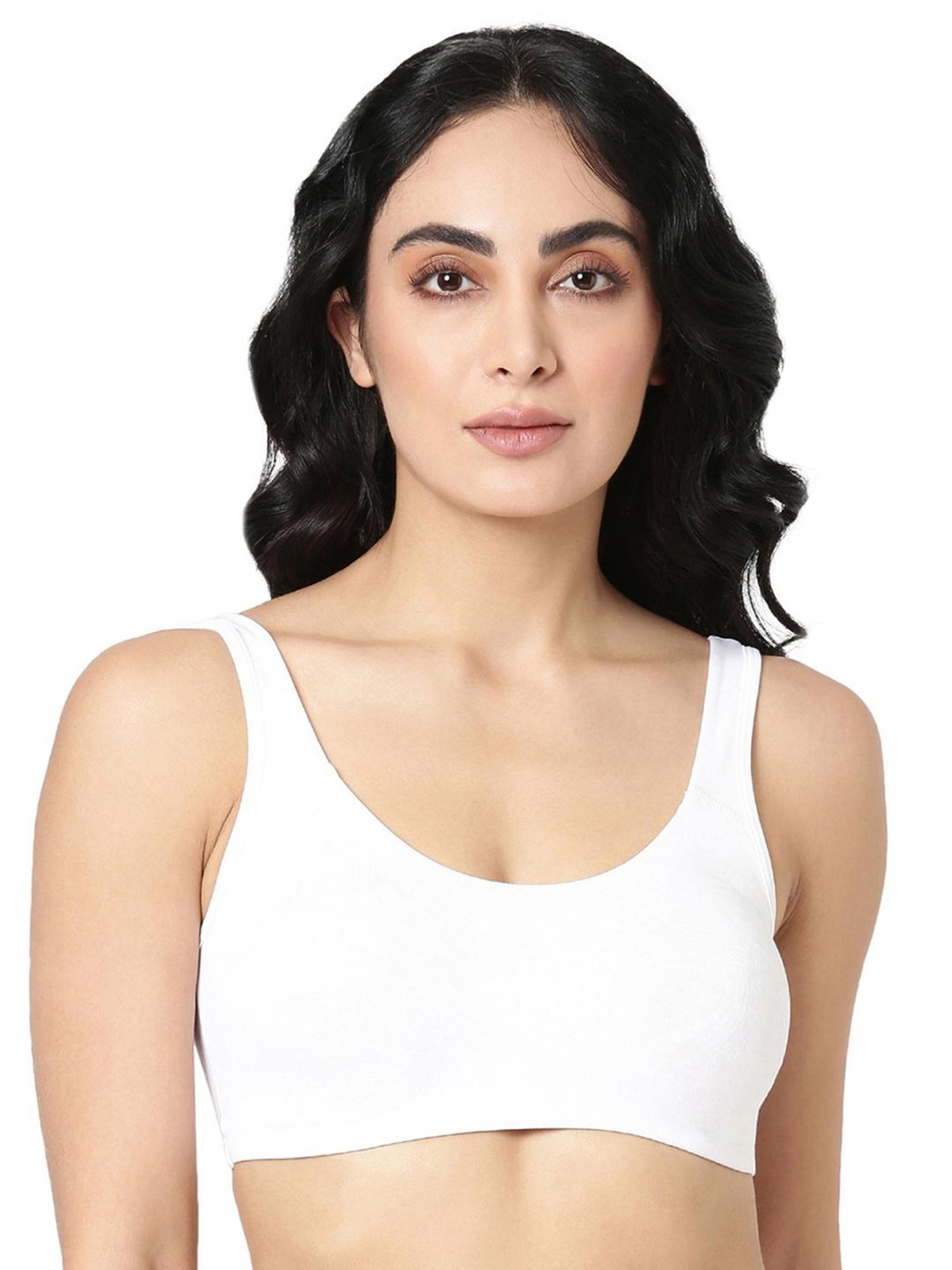 BLOSSOM White Full Coverage Sports Bra