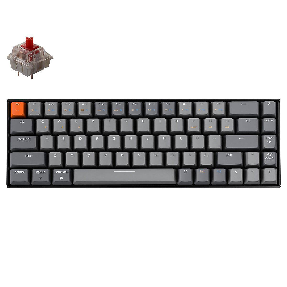 K6 Wireless RGB Aluminum Mechanical Keyboard, Gateron Red Switches