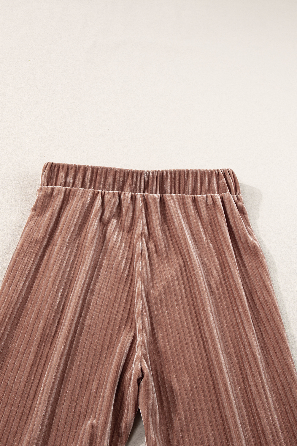 Karen Kane Cropped Wide Leg Linen Blend Striped Pants