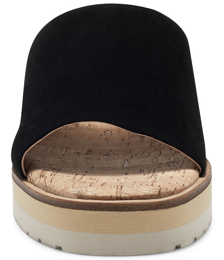 Vince Camuto Vivtina Suede Cork Footbed Wedge Sandals