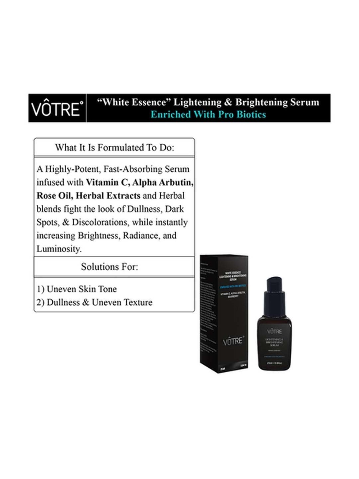 Votre Lightening & Brightening Serum - 25 ml