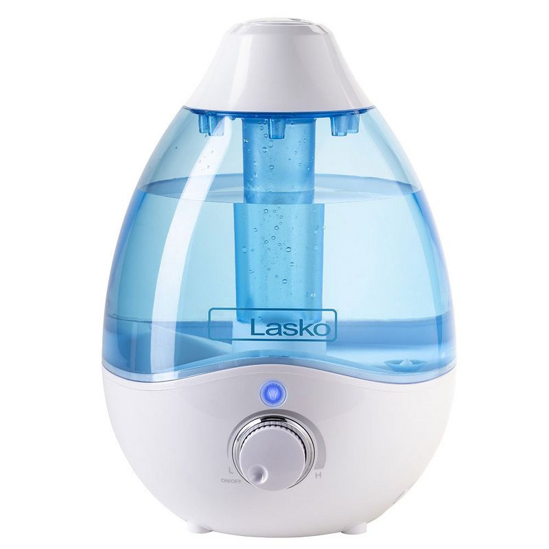 Lasko LKO-UH200 Ultrasonic 360 Degree 95 Ounce Capacity Adjustable Nozzle Cool Mist Humidifier with Removable Water Tank, LED Colors, & Cleaning Brush