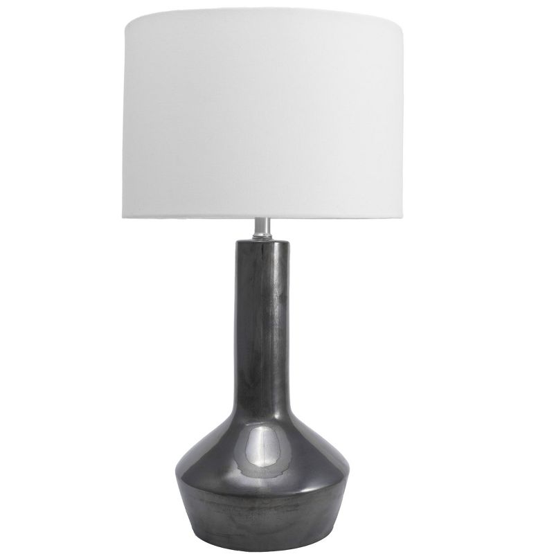 nuLOOM Davie Ceramic 27" Table Lamp Lighting - Gray 27" H x 14" W x 14"D