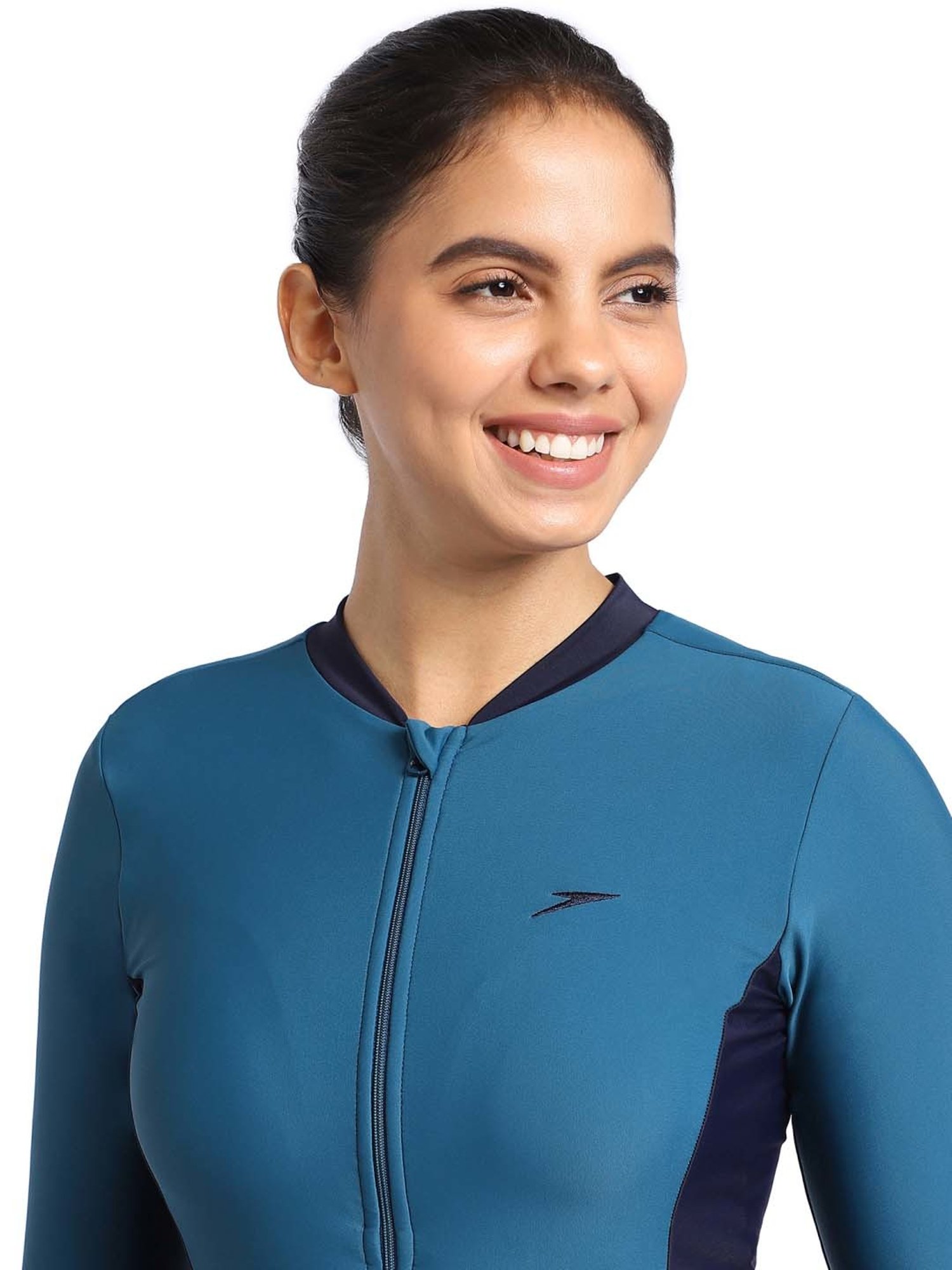 Speedo Blue Plain Two Piece Swimwear