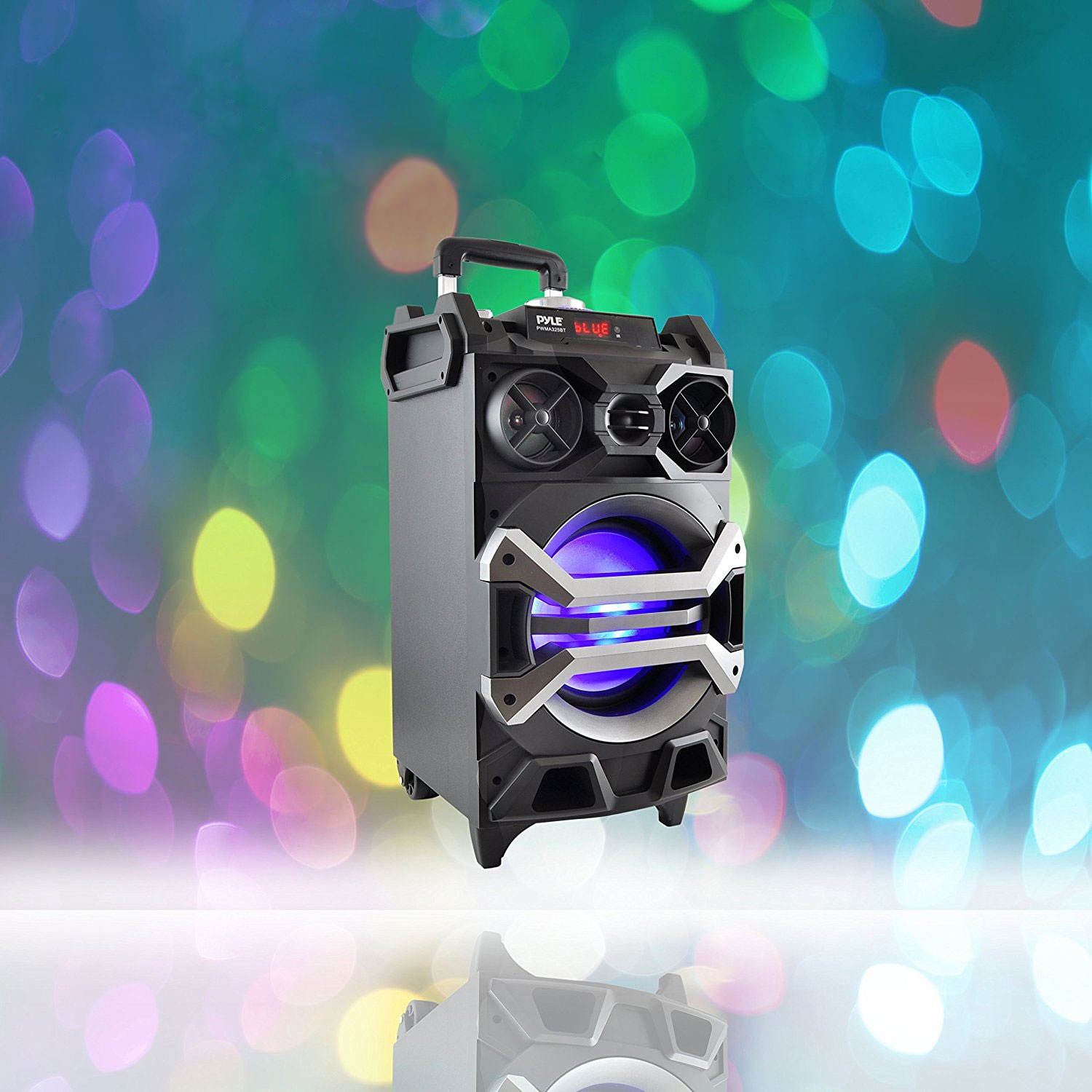 Pyle PA Loudspeaker Portable Bluetooth Karaoke System w/ Wireless Mic (4 Pack)