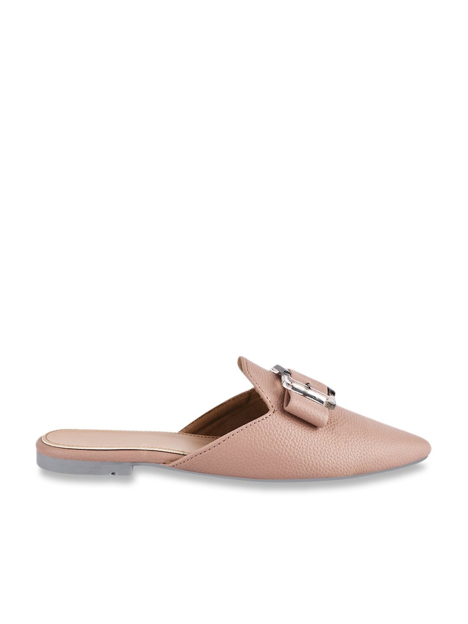 The White Pole Women's Pink Mule Shoes