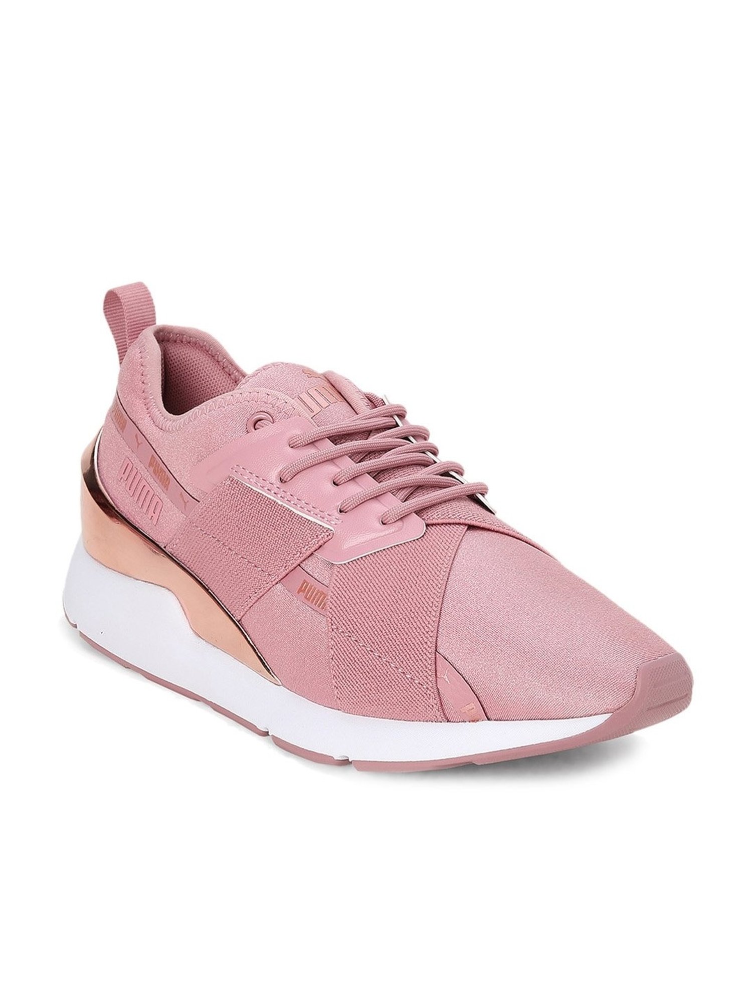 Puma Women's Muse X-2 Metallic V1 Pink Running Shoes